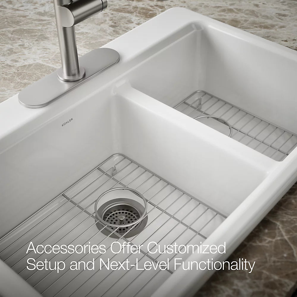 Kohler Riverby® 33" top-mount double-bowl kitchen sink