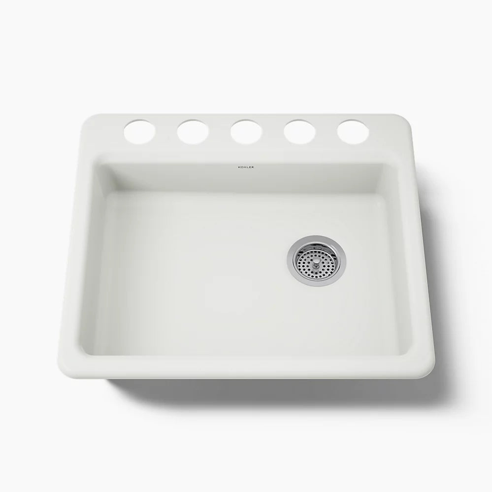 Kohler Riverby® 25" undermount single-bowl kitchen sink