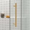 Kohler Frameless sliding bath door, 61-9/16" H x 56-5/8 - 59-5/8" W, with 5/16"-thick Crystal Clear glass