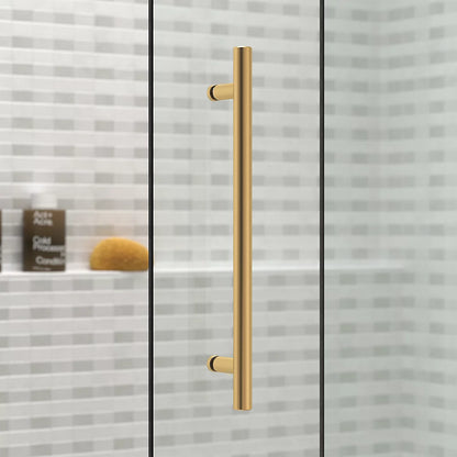 Kohler Frameless sliding bath door, 61-9/16" H x 56-5/8 - 59-5/8" W, with 5/16"-thick Crystal Clear glass
