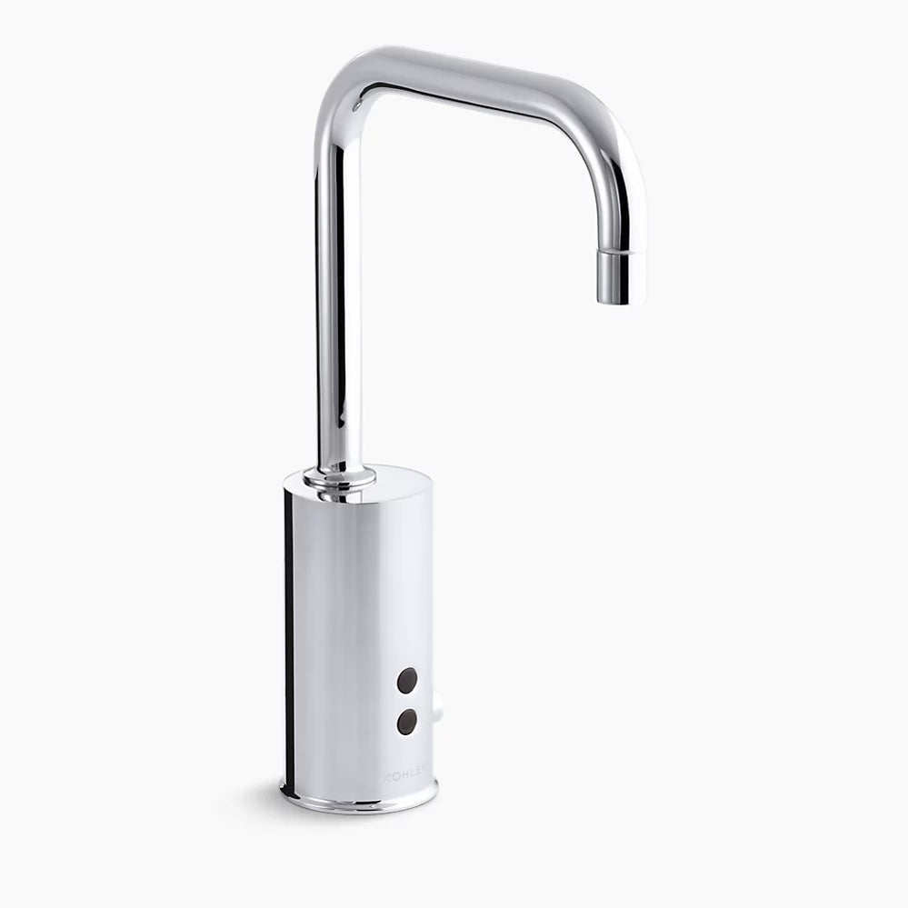 Kohler Touchless single-hole lavatory faucet with Insight™ sensor technology and temperature mixer, DC-powered, 0.5 gpm