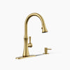Kohler Pull-down kitchen sink faucet with soap/lotion dispenser