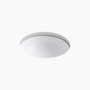 Kohler 16-1/8" round undermount bathroom sink, no overflow