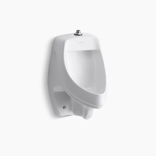 Kohler Siphon-jet wall-mount 0.5 or 1.0 gpf urinal with top spud