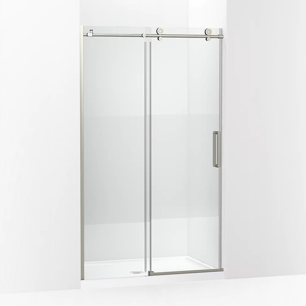 Kohler 78" H sliding shower door with 3/8"-thick glass