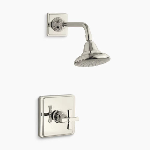 Kohler Rite-Temp® shower trim kit with cross handle, 2.5 gpm