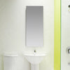 Kohler 15" W x 36-1/8" H aluminum single-door medicine cabinet with 107 degree hinge