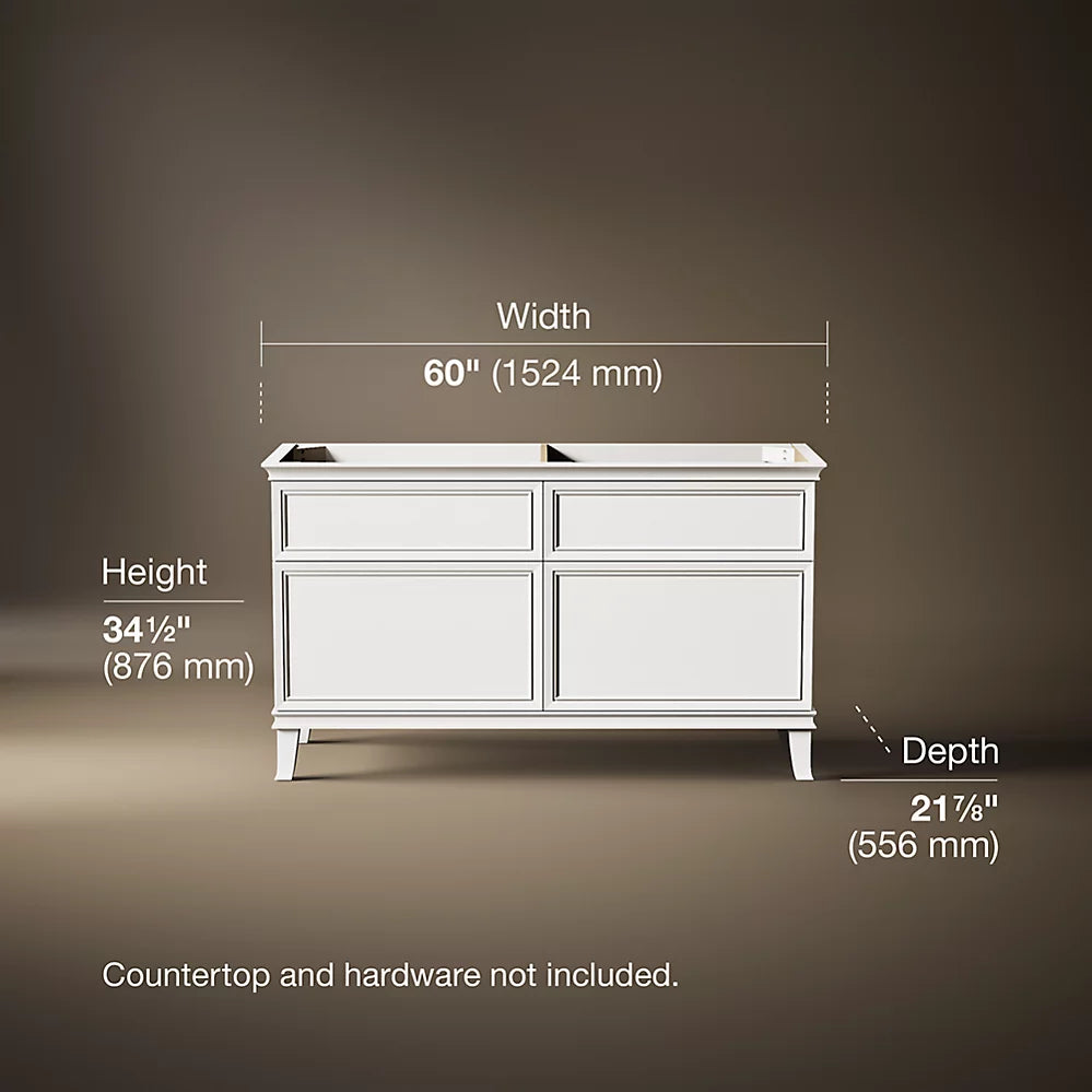 Kohler 60" bathroom vanity cabinet