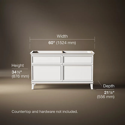 Kohler 60" bathroom vanity cabinet