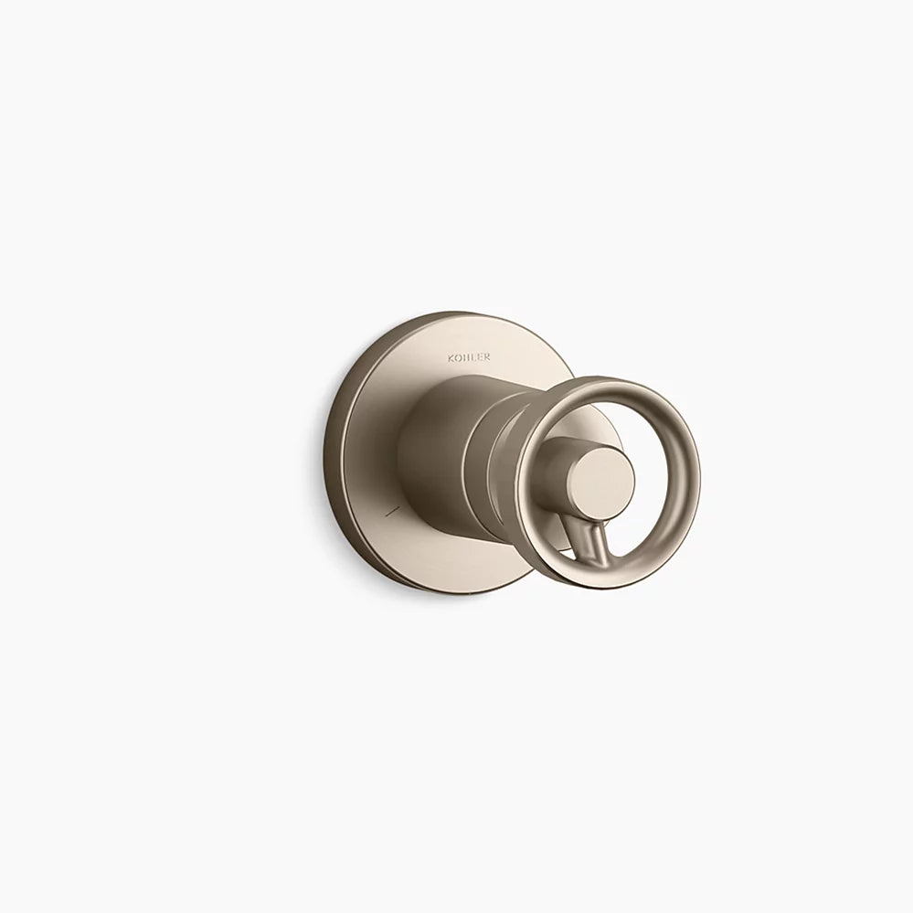 Kohler MasterShower® transfer valve trim with Industrial handle