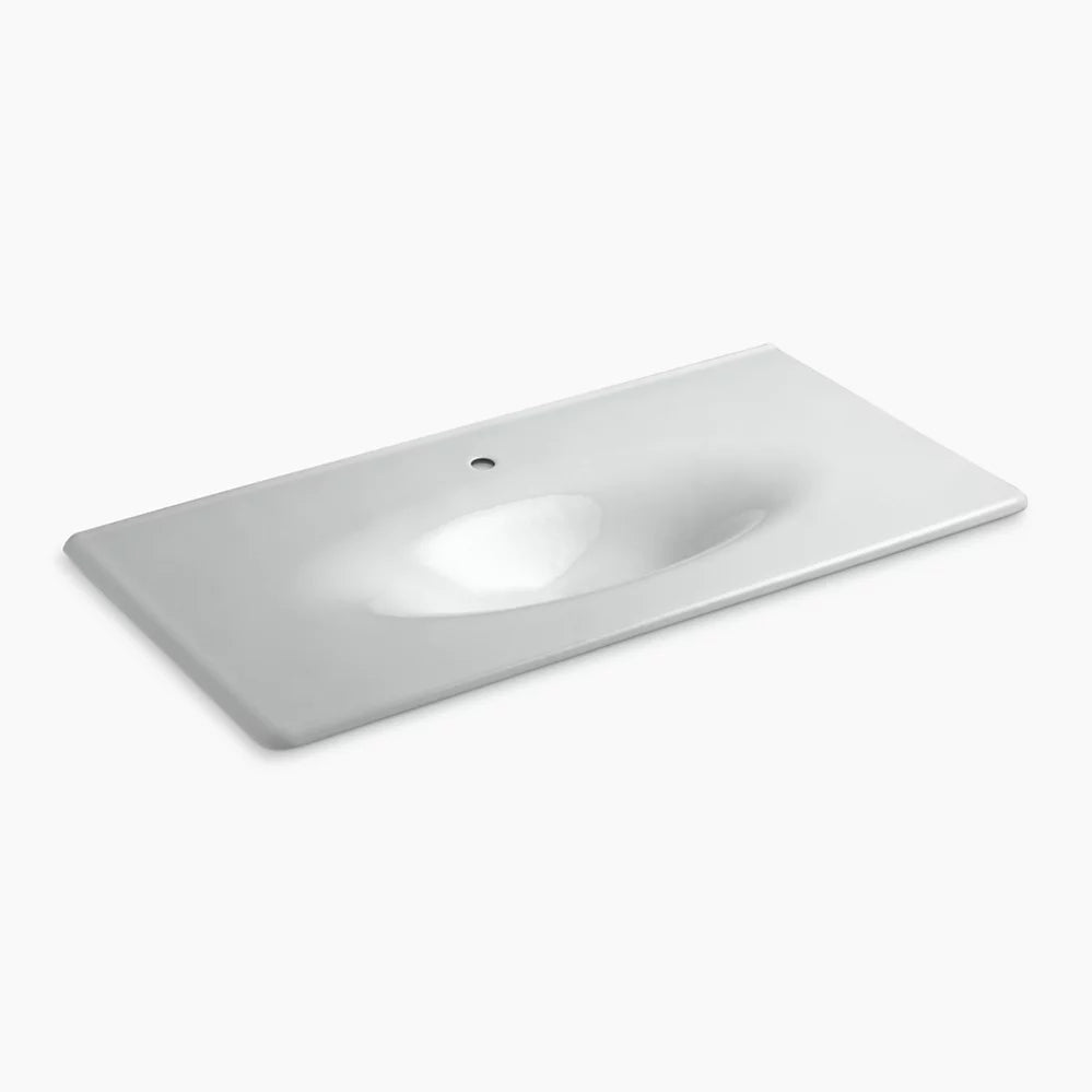 Kohler 43" Enameled cast iron vanity top with integrated oval sink