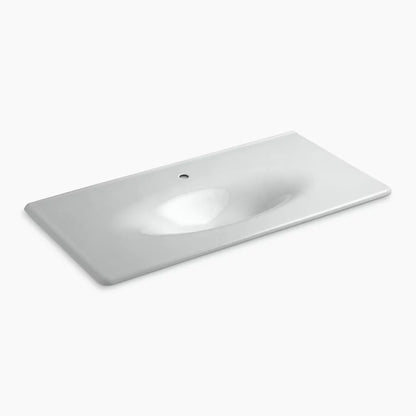 Kohler 43" Enameled cast iron vanity top with integrated oval sink