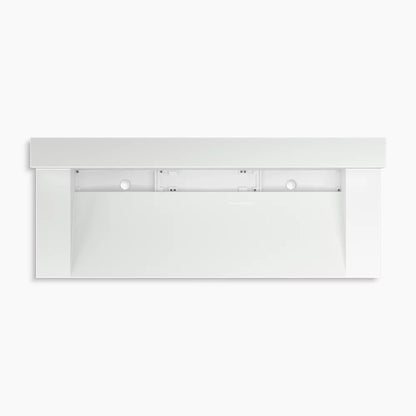 Kohler 60" wall-mount trough lavatory system with backsplash
