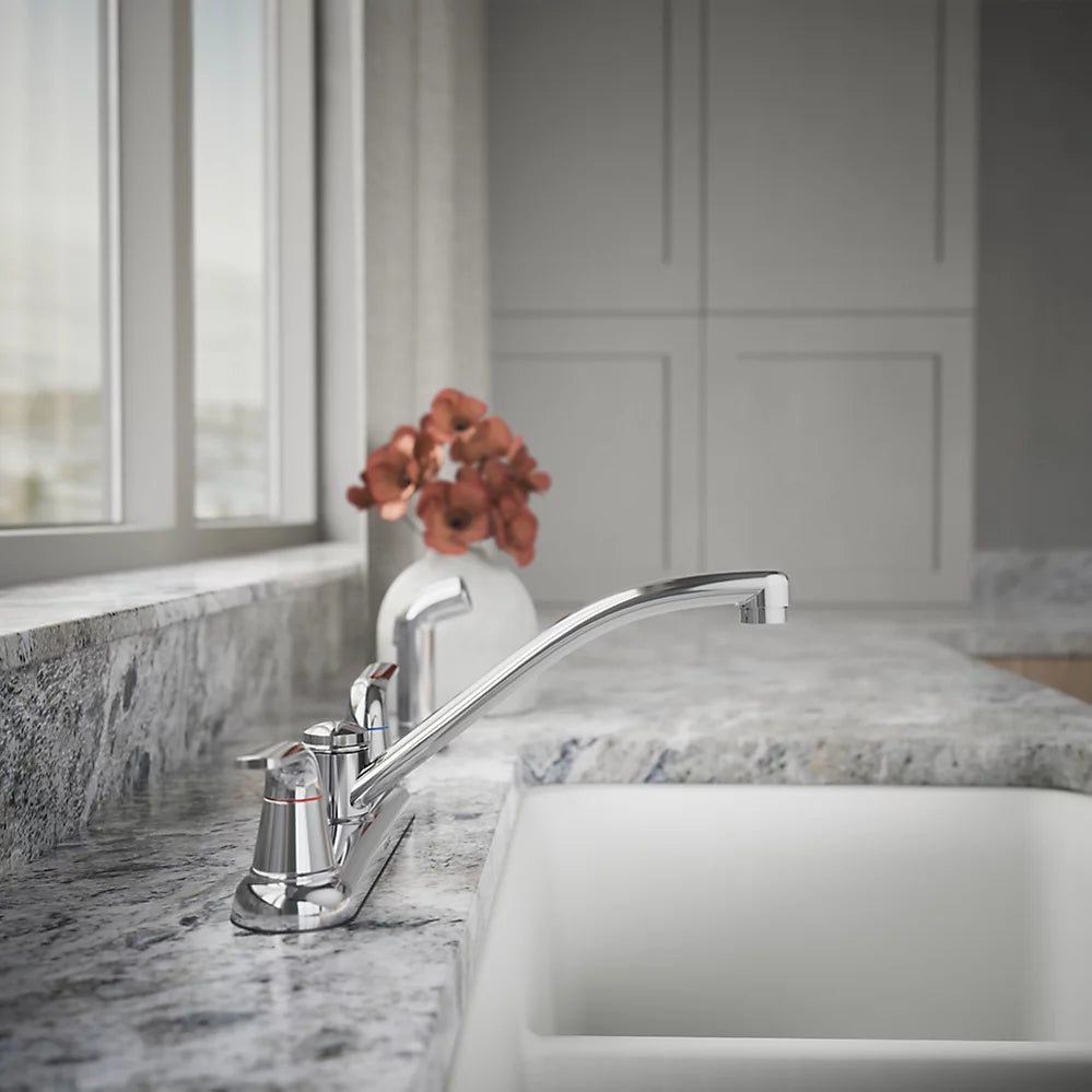 Kohler Two-handle kitchen sink faucet with side sprayer
