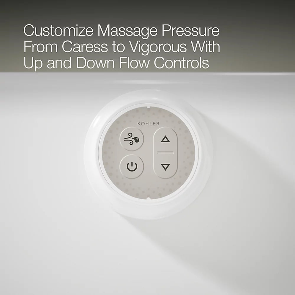 Kohler Underscore Heated Bubblemassage Air Bath 72 x 36-Inch Drop-In Bathtub