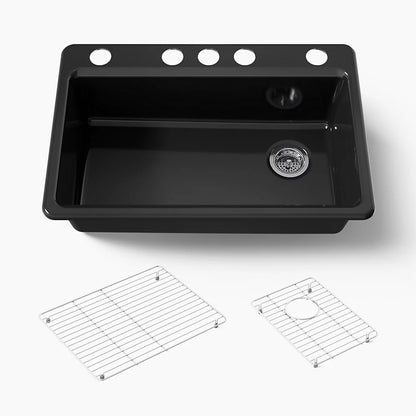 Kohler Riverby® 33" undermount single-bowl kitchen sink