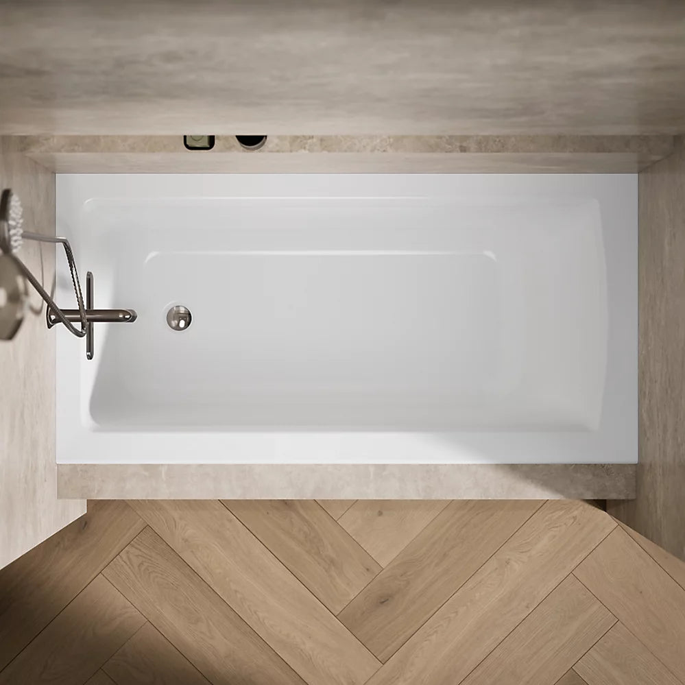 Kohler Archer 60" x 30" alcove bath, left drain