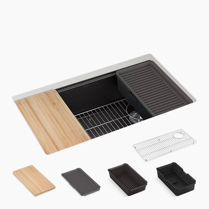 Kohler 32-1/2" undermount single-bowl workstation kitchen sink