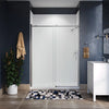 Kohler Sliding shower door, 78" H x 56-1/8 - 59-7/8" W, with 3/8" thick Crystal Clear glass