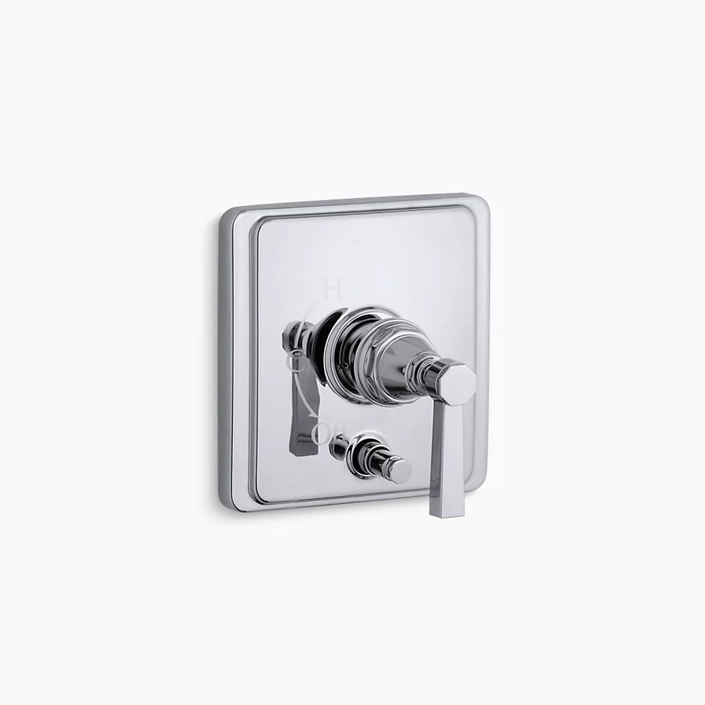 Kohler Rite-Temp® valve trim with push-button diverter and lever handle