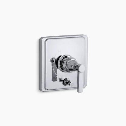 Kohler Rite-Temp® valve trim with push-button diverter and lever handle