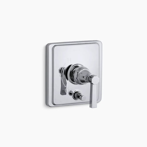 Kohler Rite-Temp® valve trim with push-button diverter and lever handle
