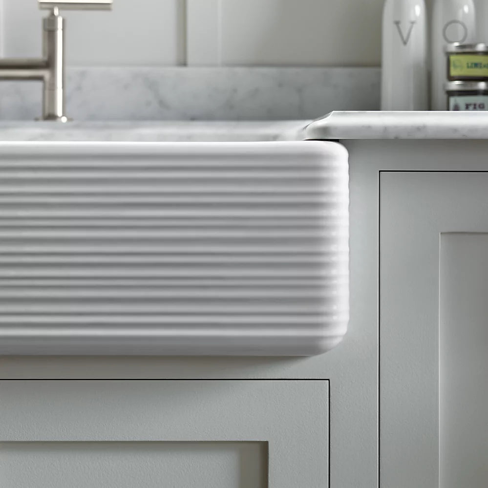 Kohler Smart Divide® 35-11/16" undermount double-bowl farmhouse kitchen sink