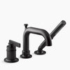 Kohler Deck-mount bath faucet with handshower