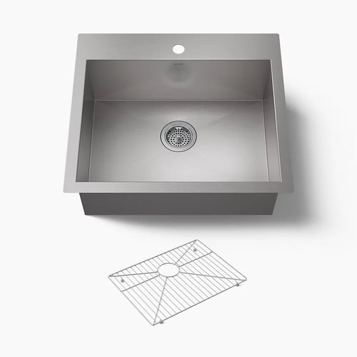 Kohler Vault™ 25" top-/undermount single-bowl kitchen sink