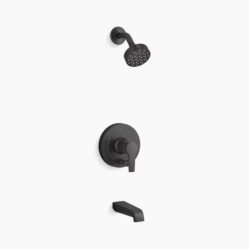 Kohler Rite-Temp® bath and shower trim kit with push-button diverter and lever handle, 2.5 gpm