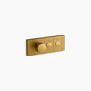 Kohler Two-outlet recessed mechanical thermostatic valve control