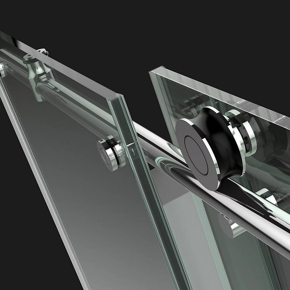 Kohler Sliding shower door, 78" H x 44-5/8 - 47-7/8" W, with 3/8" thick Crystal Clear glass