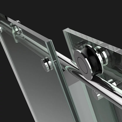 Kohler Sliding shower door, 78" H x 44-5/8 - 47-7/8" W, with 3/8" thick Crystal Clear glass