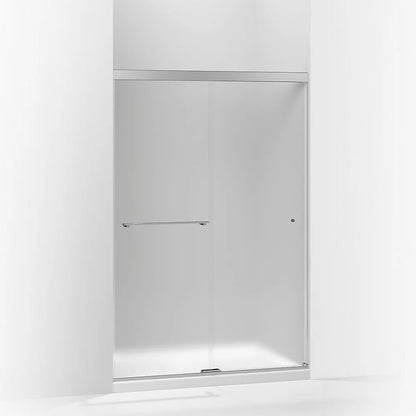 Kohler Sliding shower door, 70" H x 44-5/8 - 47-5/8" W, with 1/4" thick Frosted glass