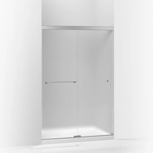 Kohler Sliding shower door, 70" H x 44-5/8 - 47-5/8" W, with 1/4" thick Frosted glass