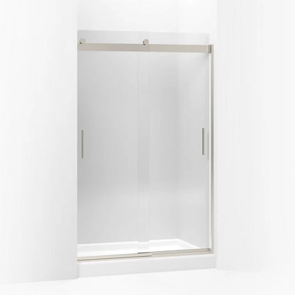 Kohler Levity Sliding shower door, 74" H x 43-5/8 - 47-5/8" W, with 1/4" thick Crystal Clear glass