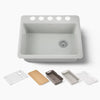 Kohler Riverby® 27" undermount single-bowl workstation kitchen sink