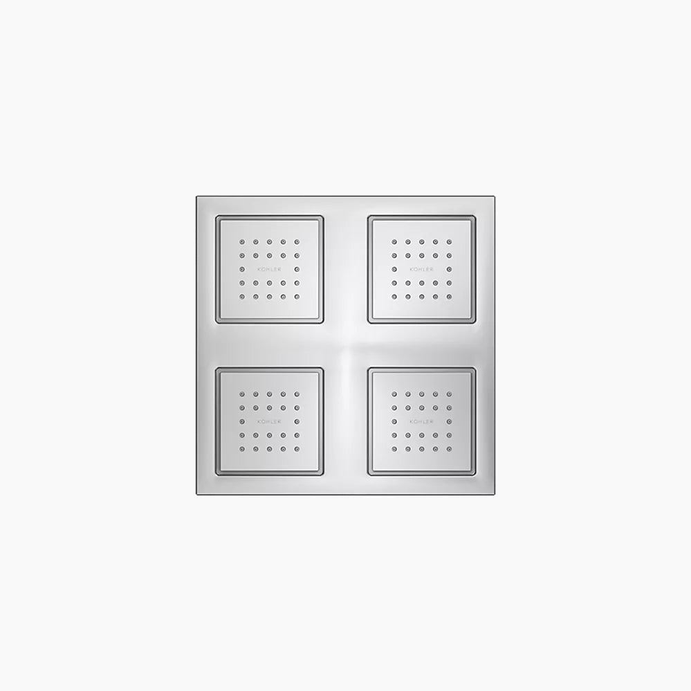 Kohler Overhead shower panel with four 22-nozzle sprayheads