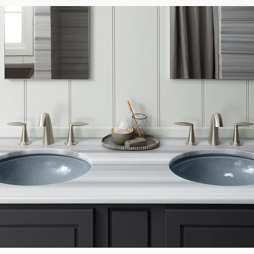 Whist® 19" oval wall-mount/undermount bathroom sink, no overflow