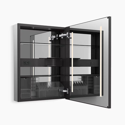 Kohler 24" x 32" lighted framed medicine cabinet, right-hinged