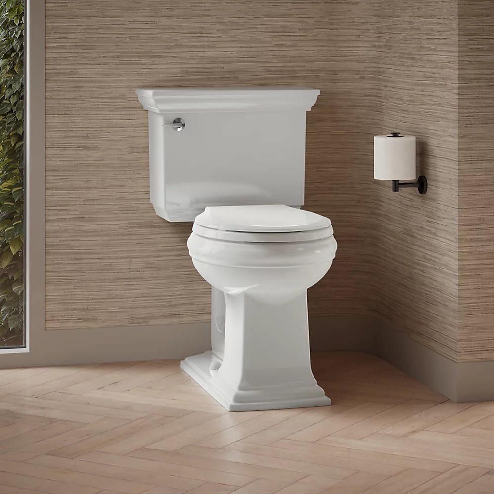 Memoirs® Stately Continuousclean Two-Piece Round-Front Toilet, 1.28 Gpf