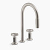 Kohler Billet® Touchless pull-down kitchen sink faucet with two-function sprayhead