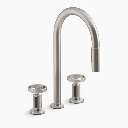 Kohler Billet® Touchless pull-down kitchen sink faucet with two-function sprayhead