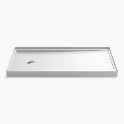 Kohler Rely® 60" x 32" alcove shower base, left drain