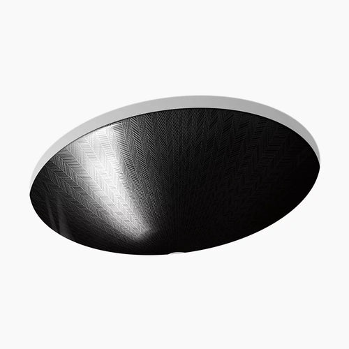 Sartorial™ Herringbone Caxton® 19-1/4" oval undermount bathroom sink, no overflow