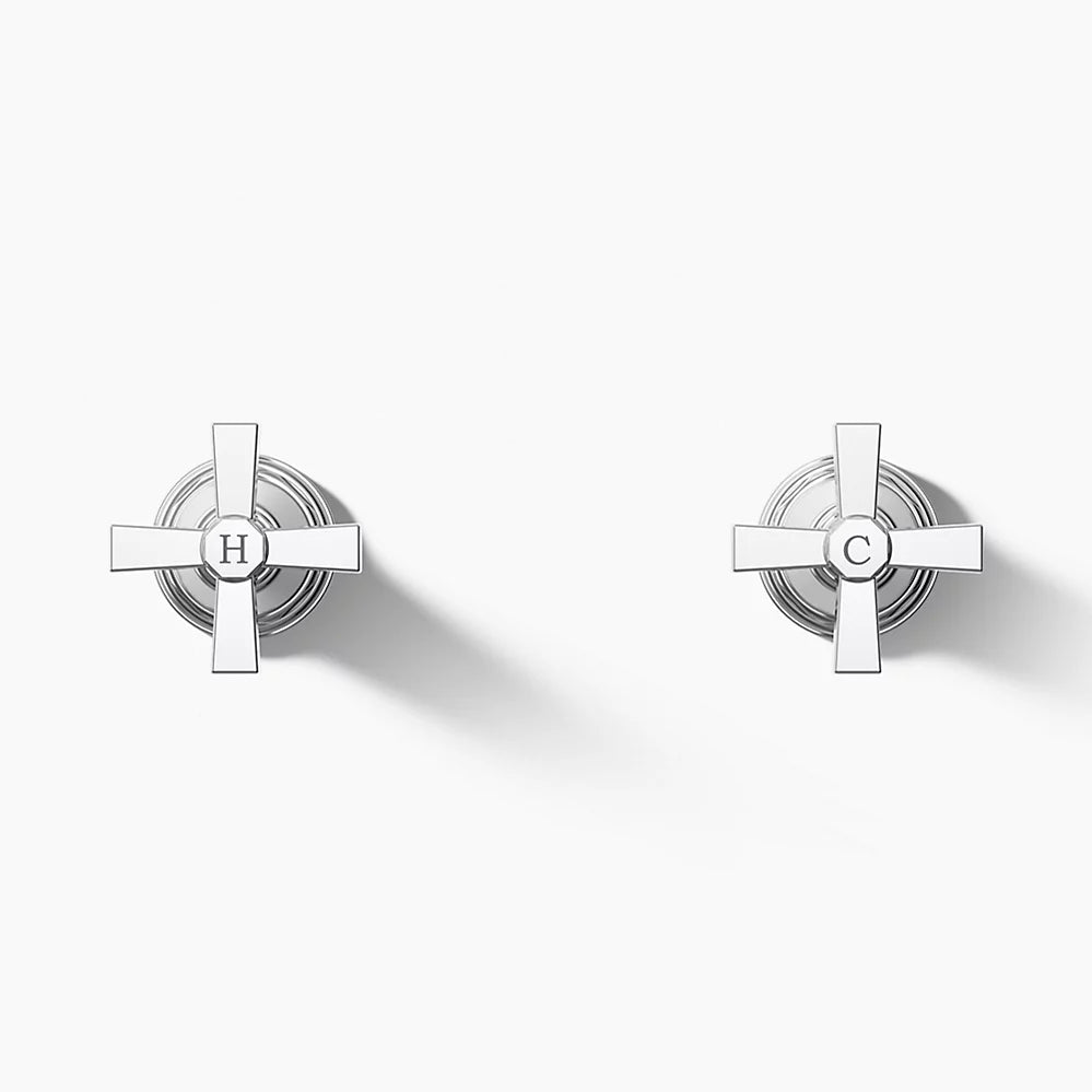 Kohler Deck-mount bath faucet handle trim with Cross design
