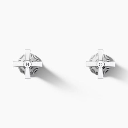 Kohler Deck-mount bath faucet handle trim with Cross design