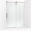 Kohler 80-7/8" H sliding shower door with 3/8"-thick glass