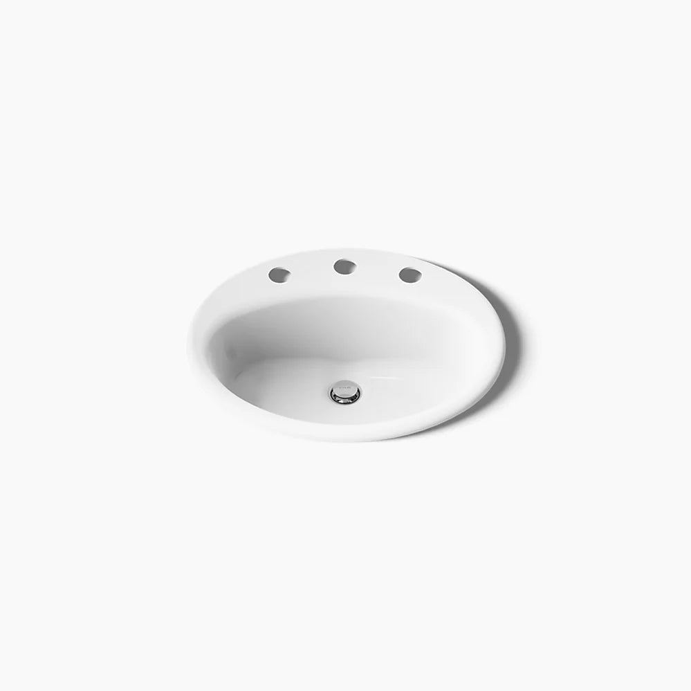 Kohler 19-1/4" oval drop-in bathroom sink
