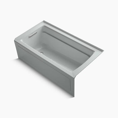 Kohler 60" x 32" integral apron Heated BubbleMassage™ air bath with Bask® heated surface